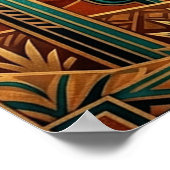 Art Deco Majestic Mesa Poster - Geometric Desert (Coin)