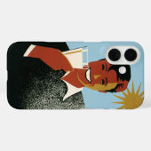 Art Deco Man, koude Drinken in de zomer Case-Mate iPhone Case (Achterkant (horizontaal))