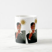  Art Deco Man, koude Drinken in de zomer Koffiemok (Center)