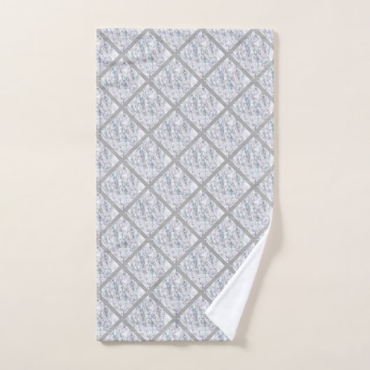 ART DECO MARBLE  BATHROOM TOWEL SET BAD HANDDOEK (Handdoek)