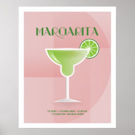 Art Deco Margarita Poster