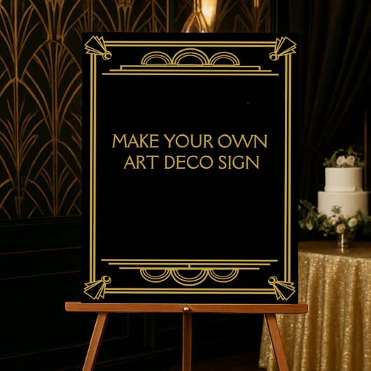 Art déco Mariage ou signe de fête faites votre pro