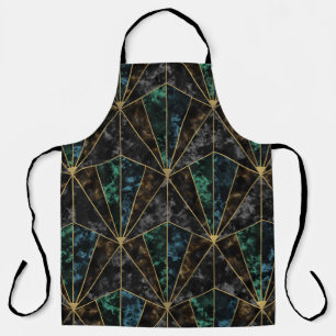 Art Deco Marmer: Malachiet Luxe Schort