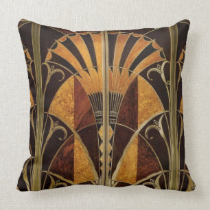 ART DECO MARQUETRY 4 KUSSEN