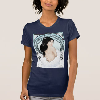 Art Deco-meisje T-shirt