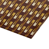 Art Deco Metallic Geometric - Gold en chocolade Snijplank (Hoek)