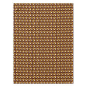Art Deco Metallic Geometric - Gold en chocolade Tafelkleed (Voorkant)