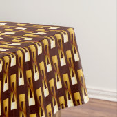 Art Deco Metallic Geometric - Gold en chocolade Tafelkleed (Voorbeeld)