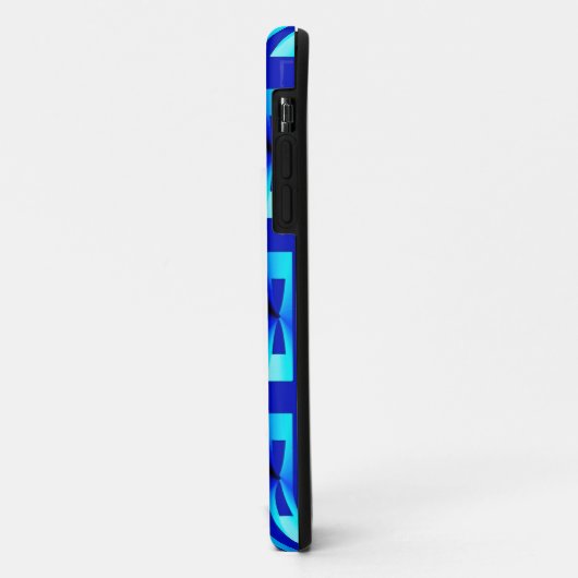 Art Deco Metallic Geometric - Kobalt Blue Case-Mate iPhone Case (Achterkant/links)
