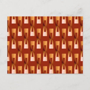 Art Deco Metallic Geometric - Koper en Rust Briefkaart