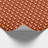Art Deco Metallic Geometric - Koper en Rust Cadeaupapier (Hoek)