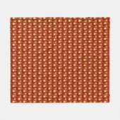 Art Deco Metallic Geometric - Koper en Rust Fleece Deken (Voorkant (Horizontaal))