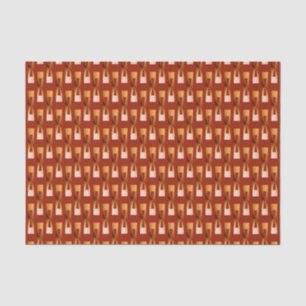 Art Deco Metallic Geometric - Koper en Rust Tissuepapier