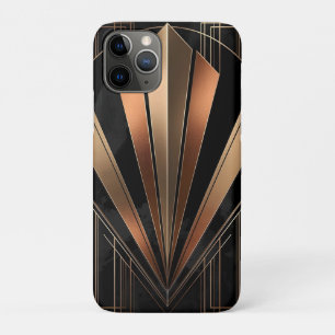 Art Deco Metallic Geometrische Elegantie iPhone 11 Pro Hoesje