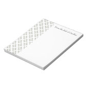 Art Deco Mini Stars Gepersonaliseerd Notitieblok (Gedraaid)