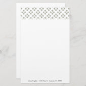 Art Deco Mini Stars Persoonlijke schrijfbenodigdhe Briefpapier (Voorkant / Achterkant)