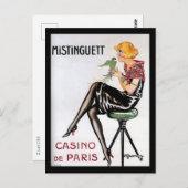 Art Deco, Mistinguett, Parijs, Gesmar, Briefkaart (Voorkant / Achterkant)