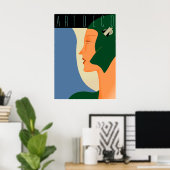 Art. Deco-Mode 01 Poster (Thuiskantoor)