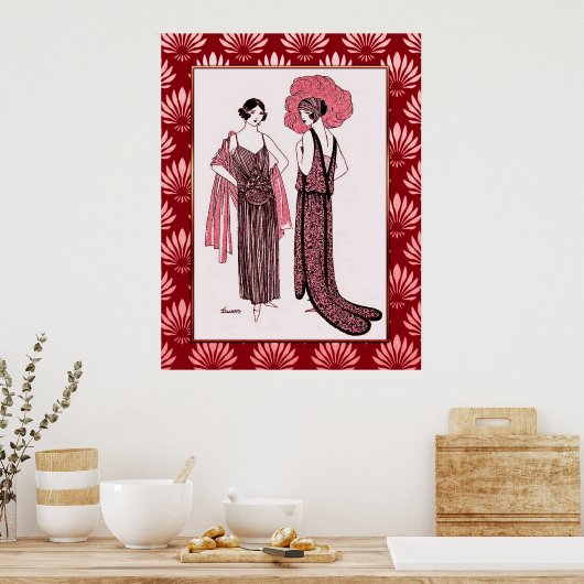 Art Deco Mode Poster (Keuken)