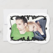 Art Deco Modern Wedding Invite Kaart (Achterkant)