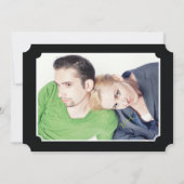 Art Deco Modern Wedding Invite Kaart (Achterkant)