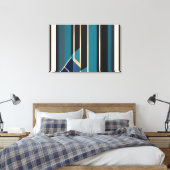 Art Déco Moderne Abstrait Lignes Verticales (Insitu(Chambre))