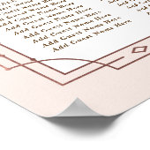 Art Déco moderne Blush Rose Rose Gold Mariage (Coin)