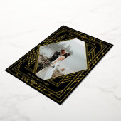 Art déco moderne Design de Noël Carte de vacances (Rotation)