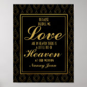 Art déco moderne Mémorial Or et Noir (Devant)