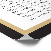 Art Deco Monogram Wedding Seating Chart Poster (Hoek)