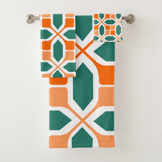 Art Deco Mosaic Bad Handdoek (Insitu)