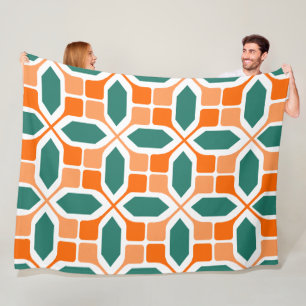 Art Deco Mosaic Fleece Deken