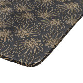 Art Deco motief met gouden bloemmotieven Snijplank (Hoek)