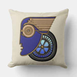 Art Deco Motorhead Kussen