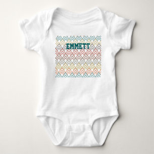 Art Deco Mountains Baby Bodysuit