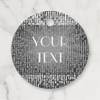 Art Deco Mozaïek met eigen tekst uit het verleden Bedankjes Labels