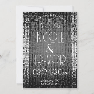 Art Deco Mozaïek Vintage Save the Date