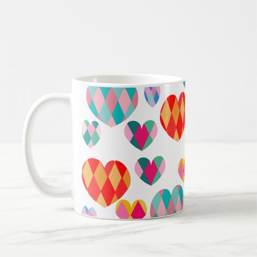 Art Déco Mug de café de Saint-Valentin (Gauche)