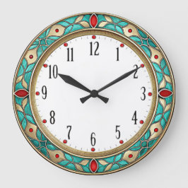 Art Deco Munt Wand Grote Klok