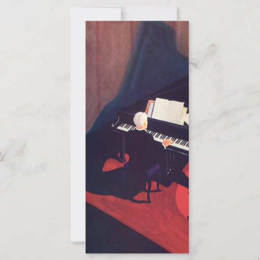 Art Deco Music Lounge Piano Player Pianist (Voorkant)