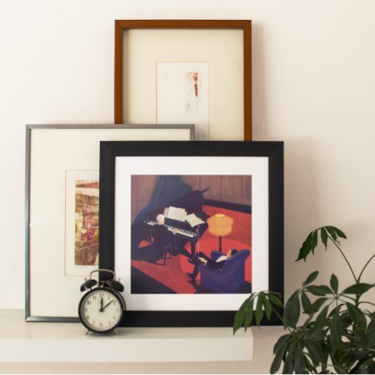  Art Deco Music Lounge Piano Player Pianist Poster