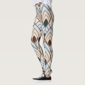 Art Deco: naadloos getextureerd Ornament. Leggings (Links)