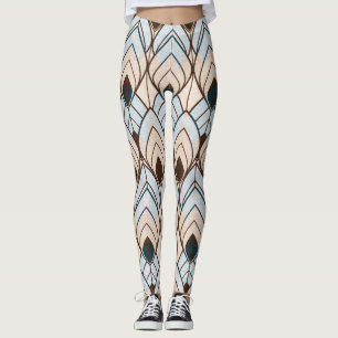 Art Deco: naadloos getextureerd Ornament. Leggings