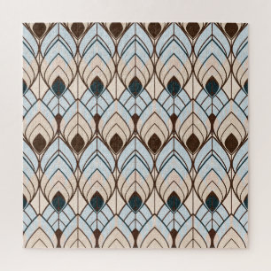 Art Deco: naadloos getextureerd Ornament. Legpuzzel