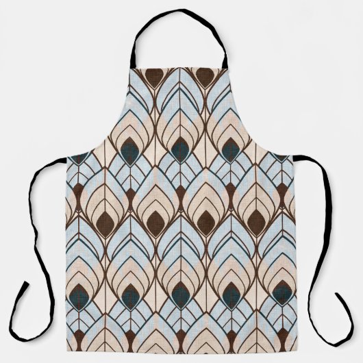 Art Deco: naadloos getextureerd Ornament. Schort (Voorkant)