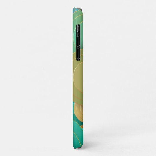 Art Deco-naam gepersonaliseerd Case-Mate iPhone Case (Achterkant/links)