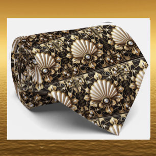 Art Deco nepzijden stropdas   Luxe herenmode