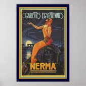 Art Deco Nerma Cigarette Ad Poster 13 x 19 (Voorkant)