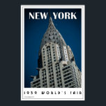 Art déco New York<br><div class="desc">Une série de posters vintage qui reflète le style des années 1920 et 30. Disponible dans des rapports d'aspect donnés seulement créé dans un effet d'huile couleur pleine glorieuse. Convient à tous les âges.</div>