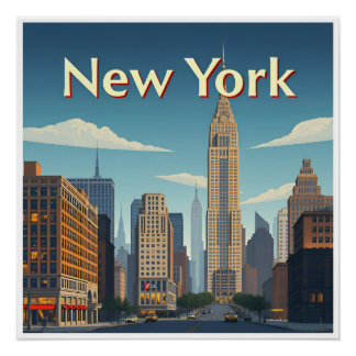 Art Deco. New York Perfect Poster